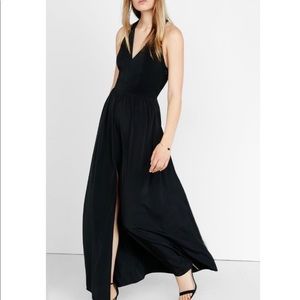 Express racerback black maxi dress